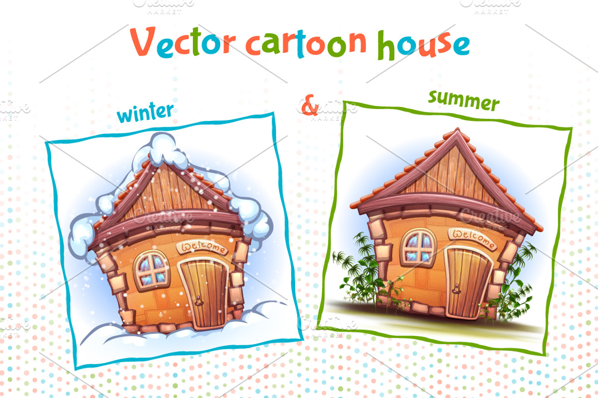 Vector Cartoon House, an Illustration by Cattleya (Photo 1 of 2)