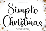 Simple Christmas, a Handwritten Font by InermediaSTUDIO (Thumbnail 1 of 7)