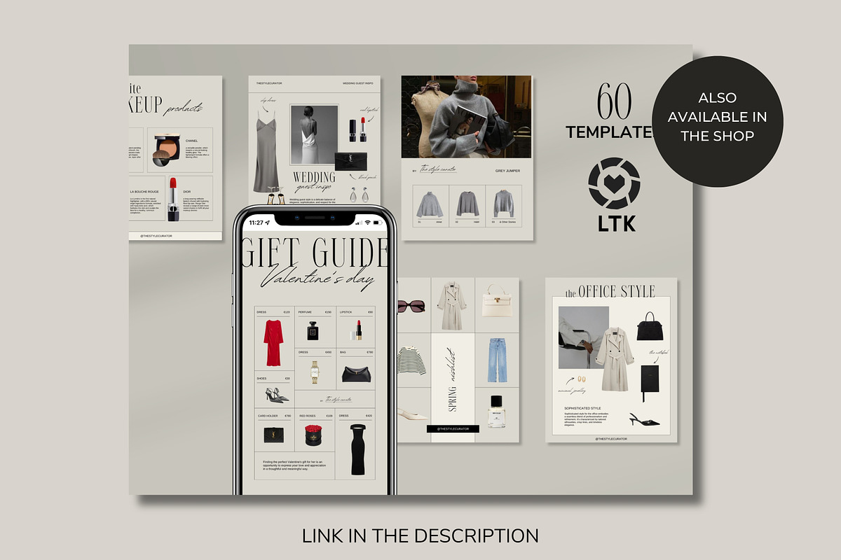LTK Canva templates Red, a Social Media Template by Studio Suvelle (Photo 7 of 7)