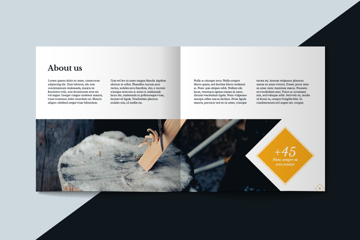Square Portfolio Brochure Template, a Brochure Template by RWstudio (Photo 6 of 7)