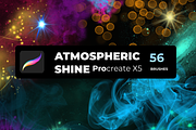 56 SHINE brushes for PROCREATE X5, a Brush Add-On by Graphics Resources (Thumbnail 1 of 17)