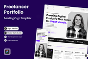 Michelle Rose - Freelancer Portfolio, a Landing Page Template by SLAB! Design (Thumbnail 1 of 4)
