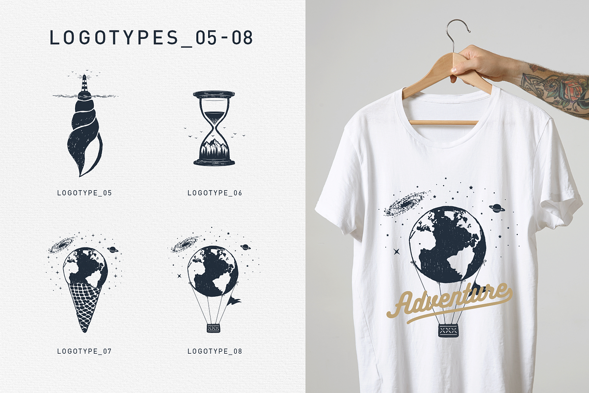 Double Exposure. 20 Creative Logos, a Branding & Logo Template by Cosmic Store (Photo 7 of 11)