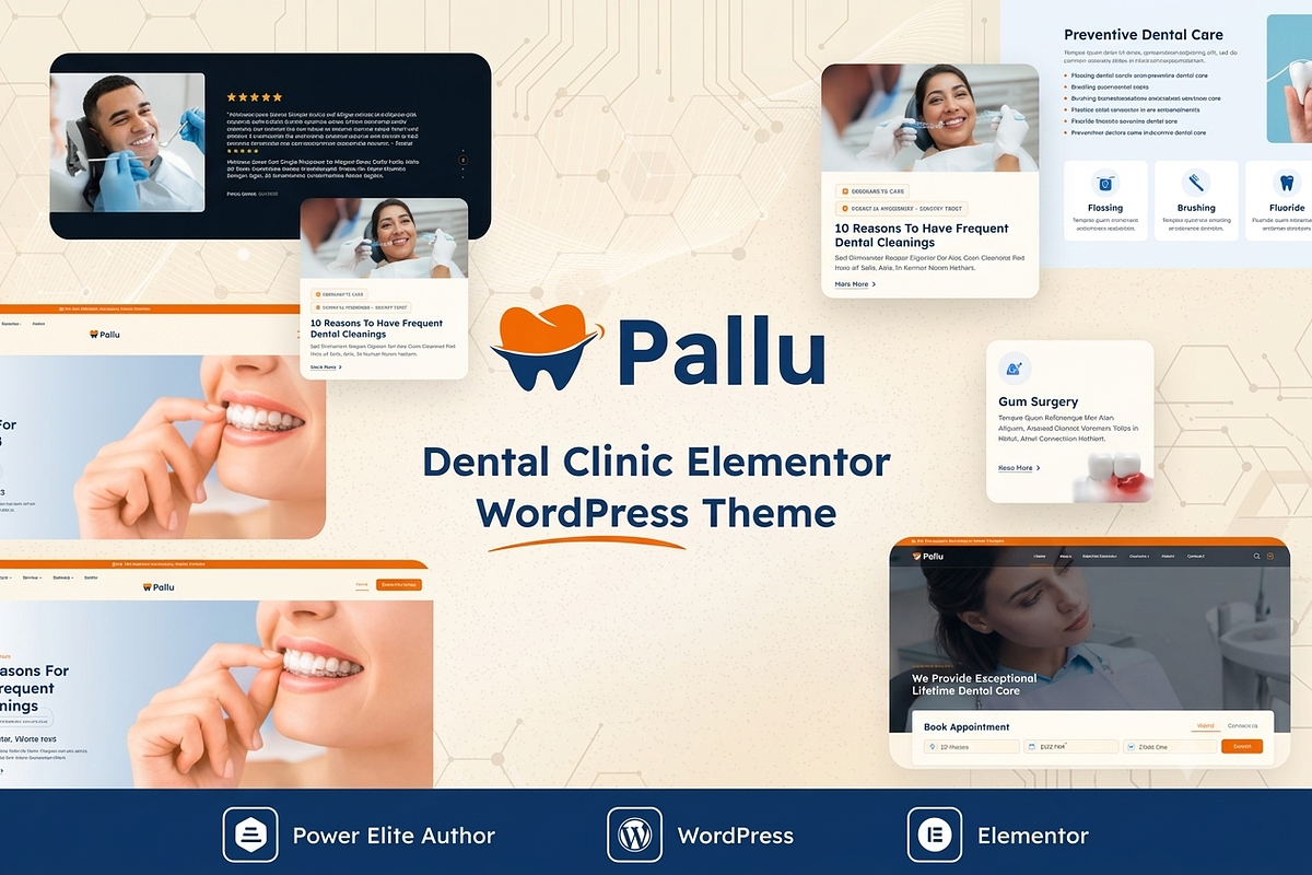 Pallu - Dental WordPress Theme, a WordPress Template by ThemesRain (Photo 1 of 3)