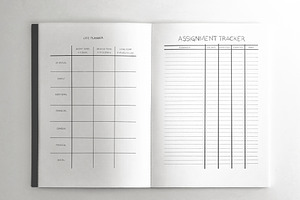 10 Hand Drawn Notebook Planners