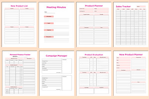 Editable Side Hustle Planner