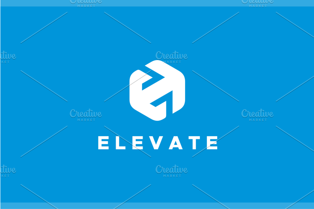 Elevate Letter E Hexagon Logo, a Branding & Logo Template by yopie