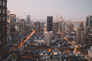 Morning light city stock photo containing new york and new york city