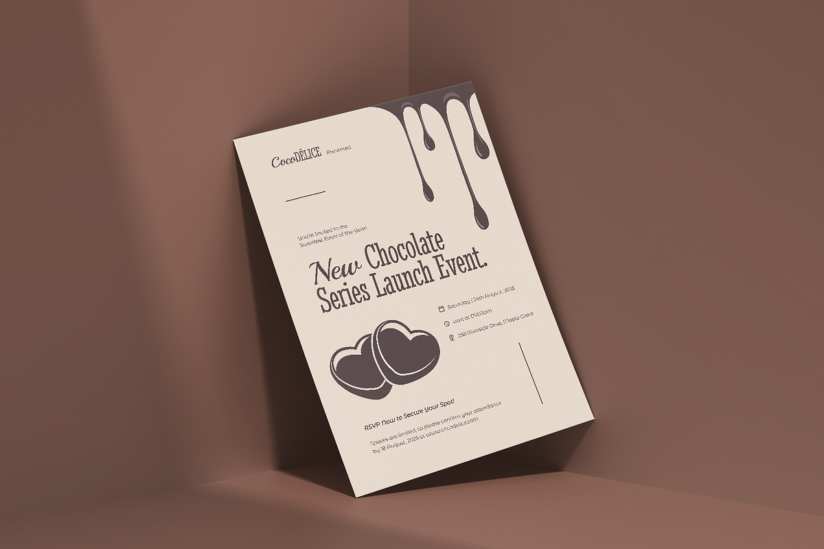 New Chocolate Series - Invitation, an Invitation Template by VUNIRA (Photo 3 of 3)