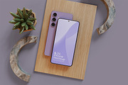 Galaxy S24 Phone Mockup, an Android Mockup by Pixie Creative (Thumbnail 3 of 4)