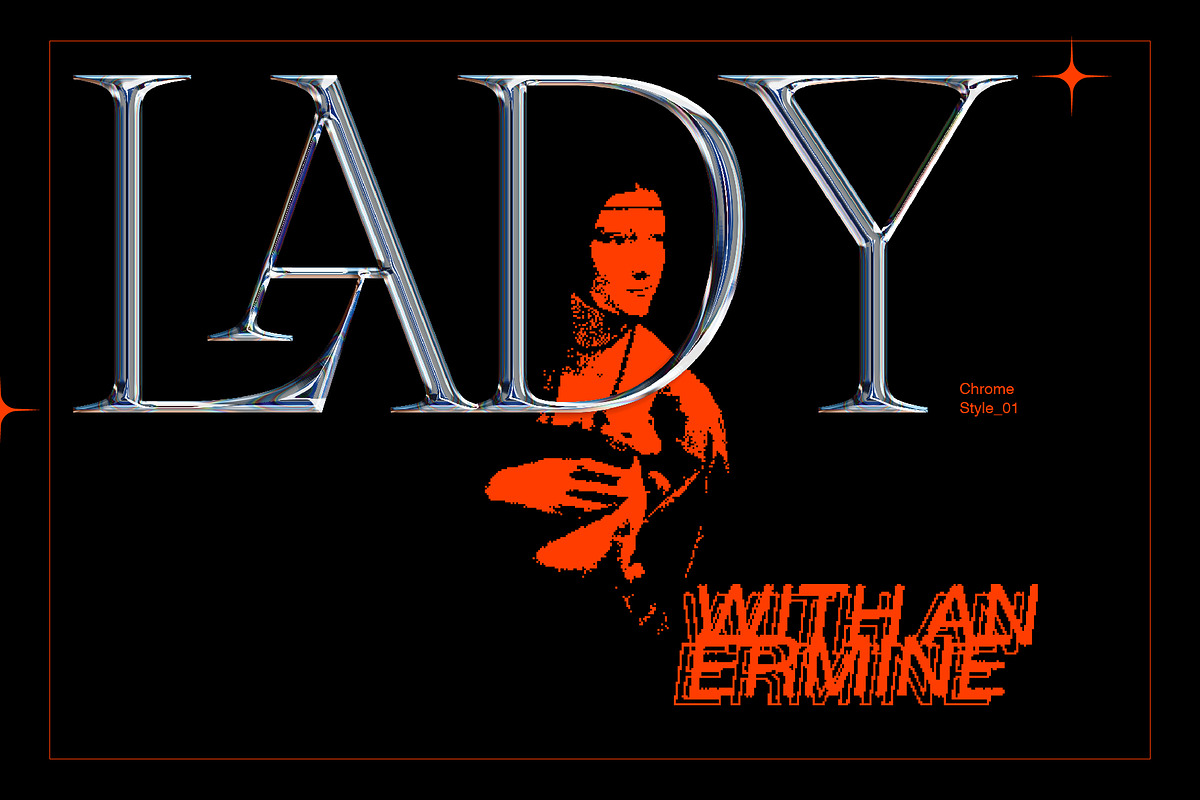 Chrome text-effect, a Layer Style Add-On by Evlogiev Studio (Photo 2 of 7)