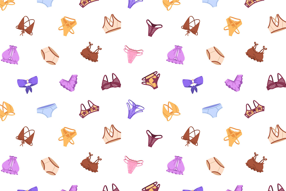 Female lingerie set + backgrounds, an Object Illustration by PaperTrident (Photo 10 of 10)