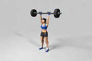 Fit girl - 3d papercraft, a Characters & Person 3D Model by PAPER amaze (Thumbnail 1 of 6)