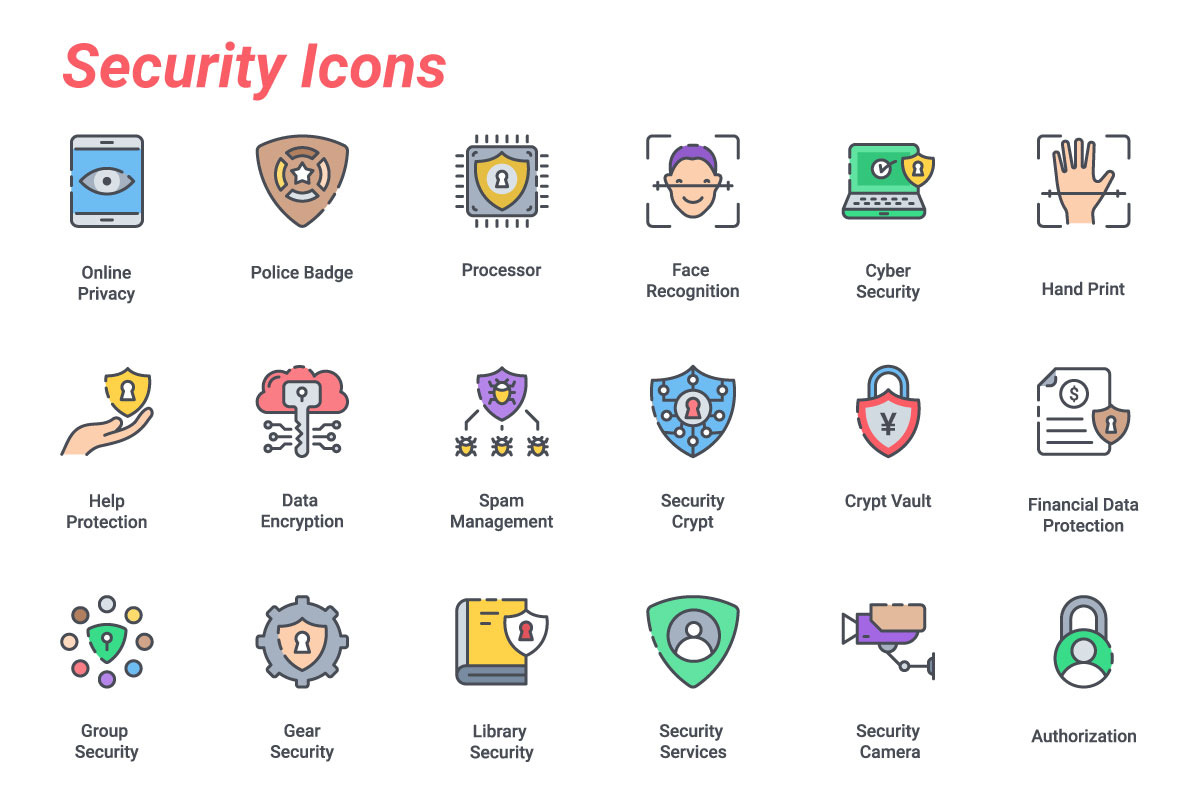 Security, an Outline Icon by Color Cubes (Photo 4 of 5)