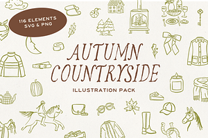 Autumn Countryside Illustration Pack