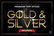 Gold & Silver #4 - 20 Text Styles, a Layer Style Add-On by Jonas Stensgaard (Thumbnail 4 of 23)