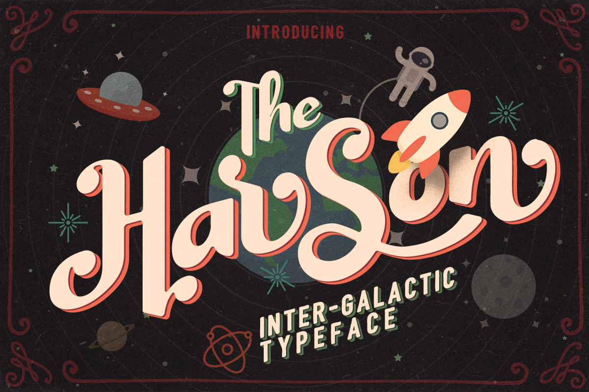 Harson Inter-Galactic Typeface