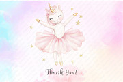 Watercolor Little Ballerina Clipart, an Illustration by Watercolor design (Thumbnail 8 of 12)