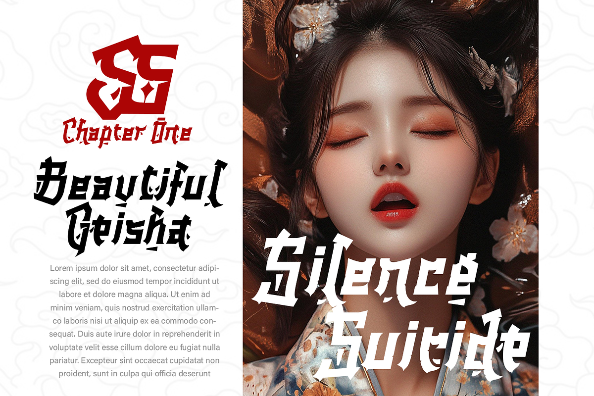 Miyukatsu - Oriental Japanese Font, a Font by TypeClassHeroes (Photo 4 of 15)