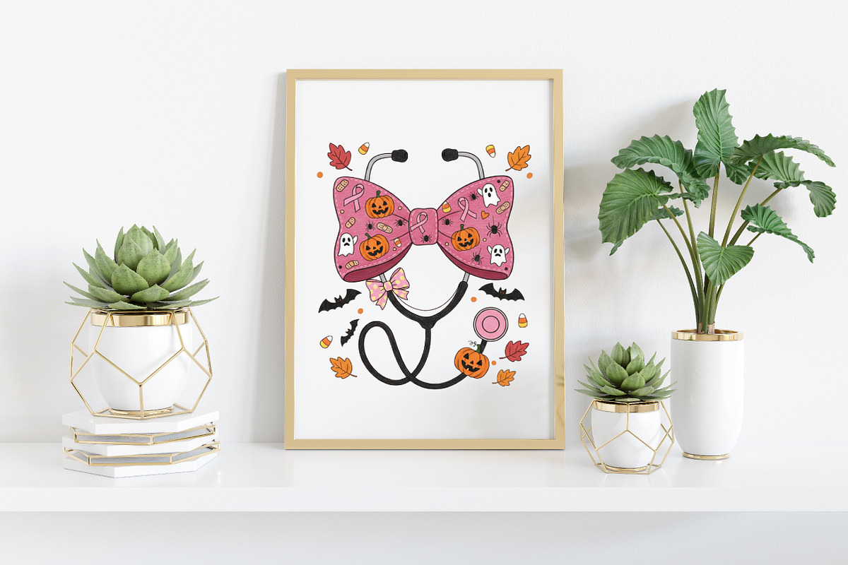 Breast Cancer Nurse Halloween, an Illustration by Craft Nest (Photo 4 of 6)