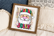 Jolly Santa Brushstroke Glitter Png, an Illustration by Libby Wishes (Thumbnail 3 of 6)
