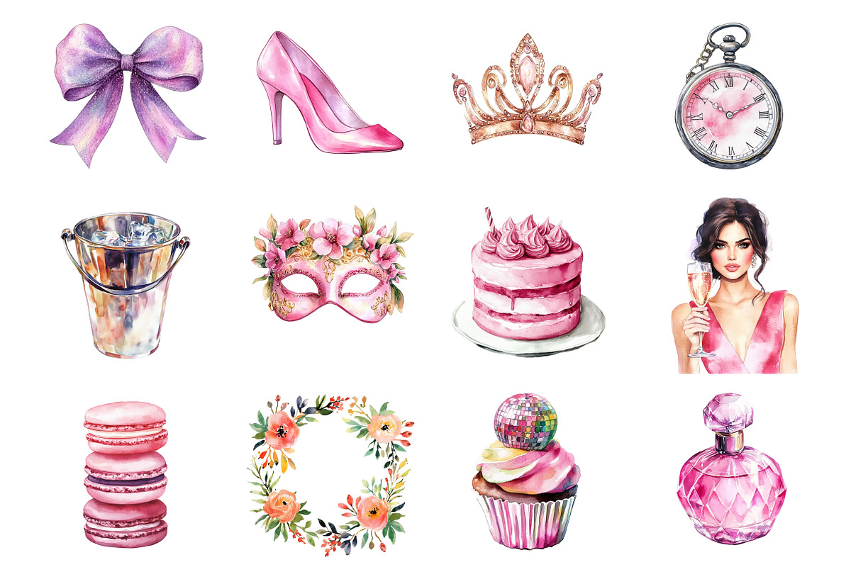 Coquette New Year's Party PNG Clipar, an Illustration by Design Market (Photo 3 of 3)