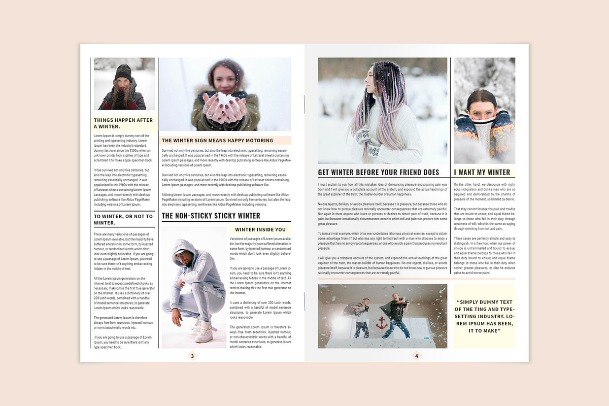 Winter Newspaper, a Brochure Template by ROJI CREATOR (Photo 3 of 7)