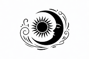 sun and moon surrounded by flowing, an Illustration by Amazin_art (Thumbnail 8 of 25)