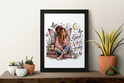 Good Vibes Only Butterfly Girl PNG, a Seasonal Illustration by Craft Nest (Thumbnail 4 of 6)