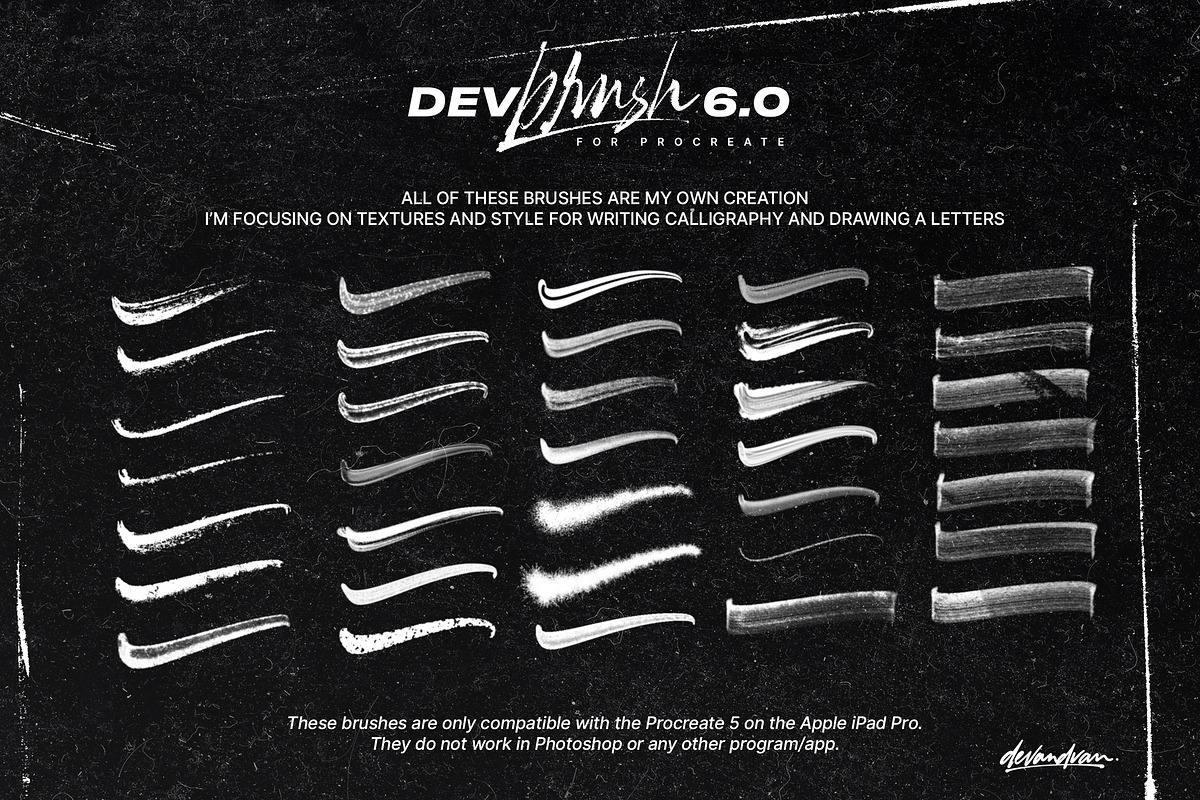 DevBrush 6.0 for Procreate 5, a Brush Add-On by Alif Devan R. (Photo 2 of 11)