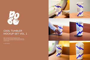 Cool Tumbler Mockup Set Vol. 1, a Packaging Mockup by DOBE Studio