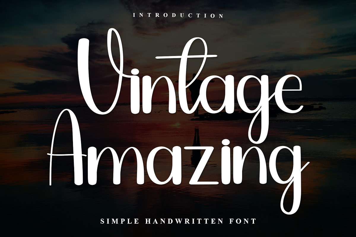 Vintage Amazing, a Handwritten Font by FreshTypeINK (Photo 1 of 7)