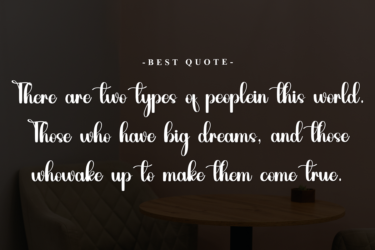 Smithson Birthday, a Handwritten Font by InermediaSTUDIO (Photo 7 of 7)