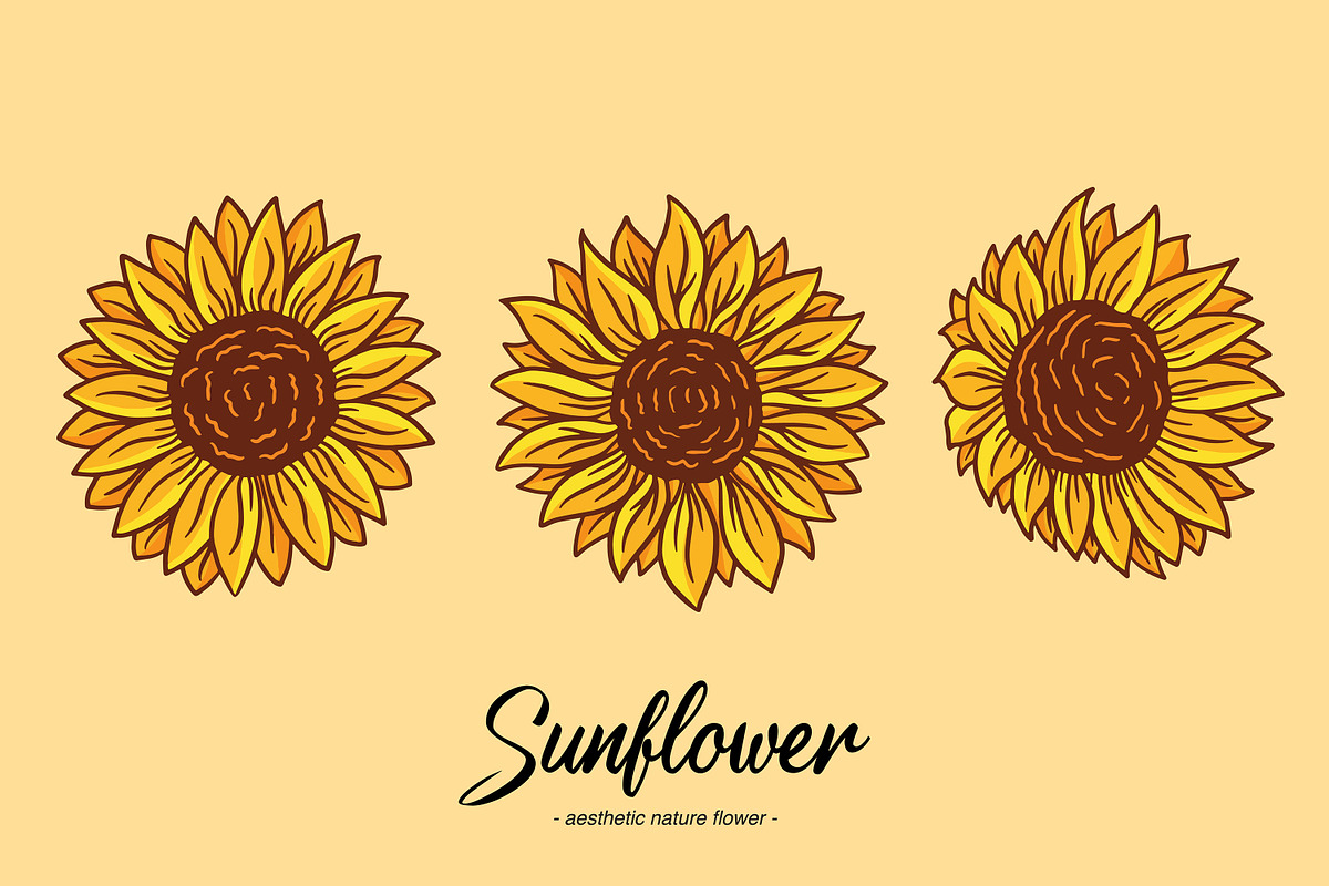 15 Set Sunflower Sunshine Clipart, an Illustration by Morspective (Photo 6 of 7)