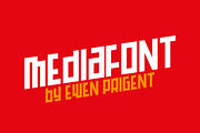 Mediafont, a Sans Serif Font by La Boite Graphique (Thumbnail 1 of 6)