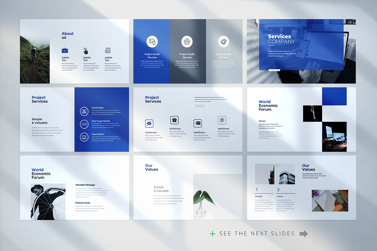 Circle-The Creative PowerPoint, a Presentation Template by White Graphic (Photo 6 of 14)