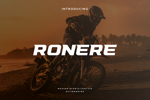 Ronere - Modern Sports Typeface