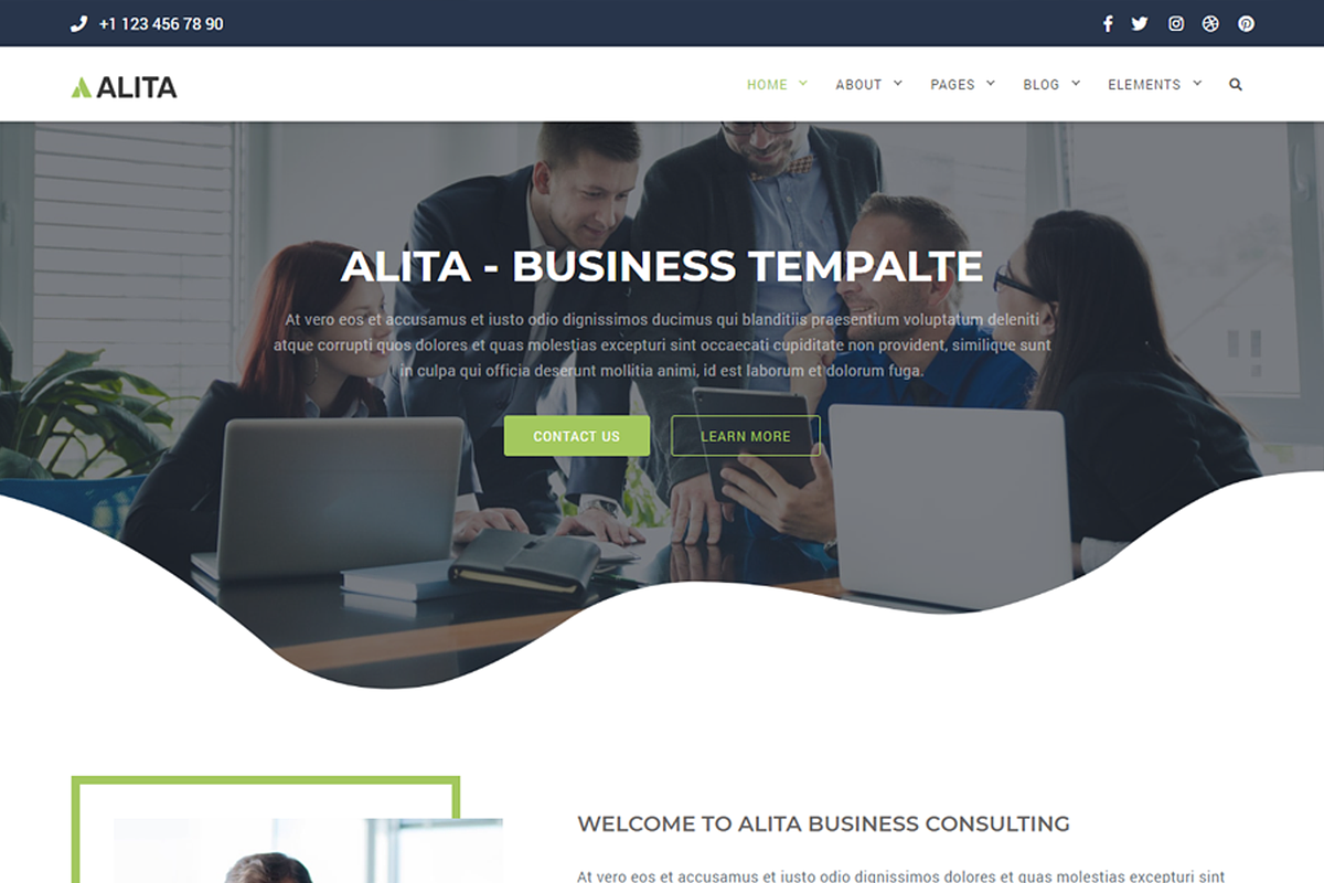 Alita - Multipurpose Template, a Bootstrap Template by shreethemes (Photo 11 of 14)