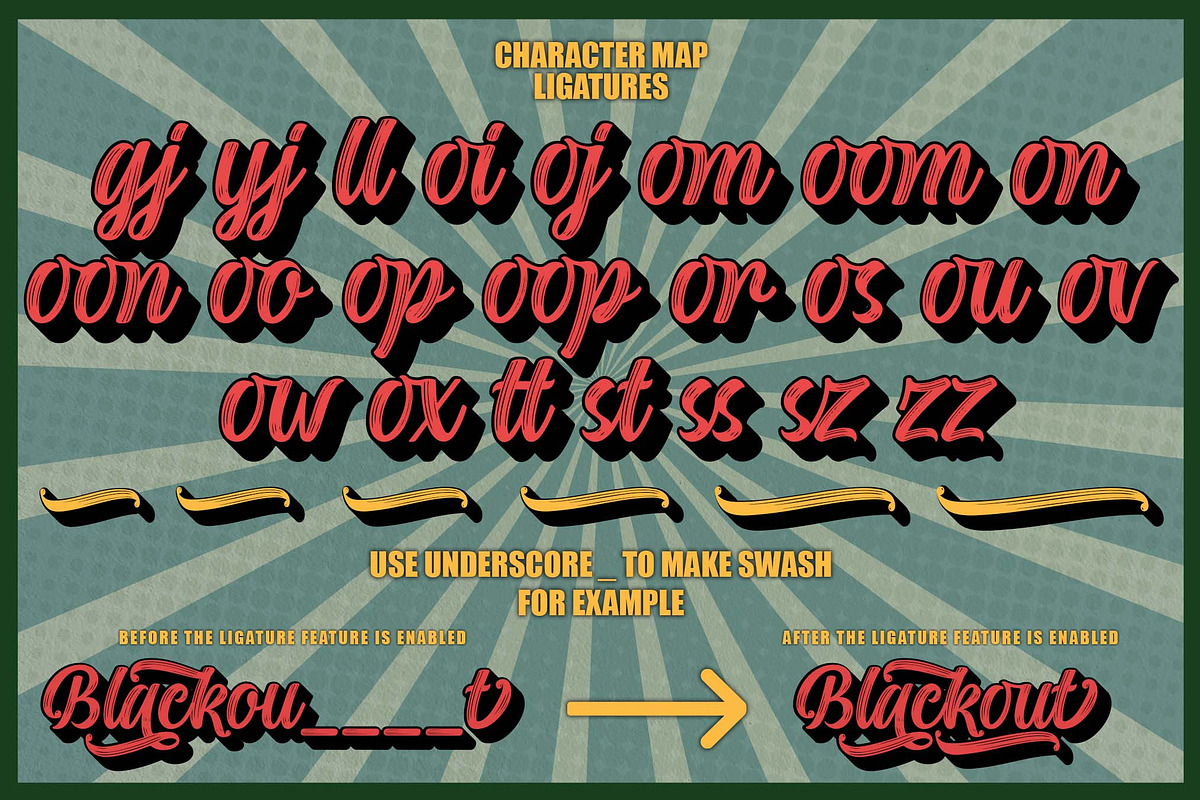 Blackout Oldskull | Handwritten Font, a Handwritten Font by Aveni Letter Type (Photo 11 of 12)