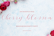 Cherry Blossom, a Script Font by Funtype (Thumbnail 1 of 9)