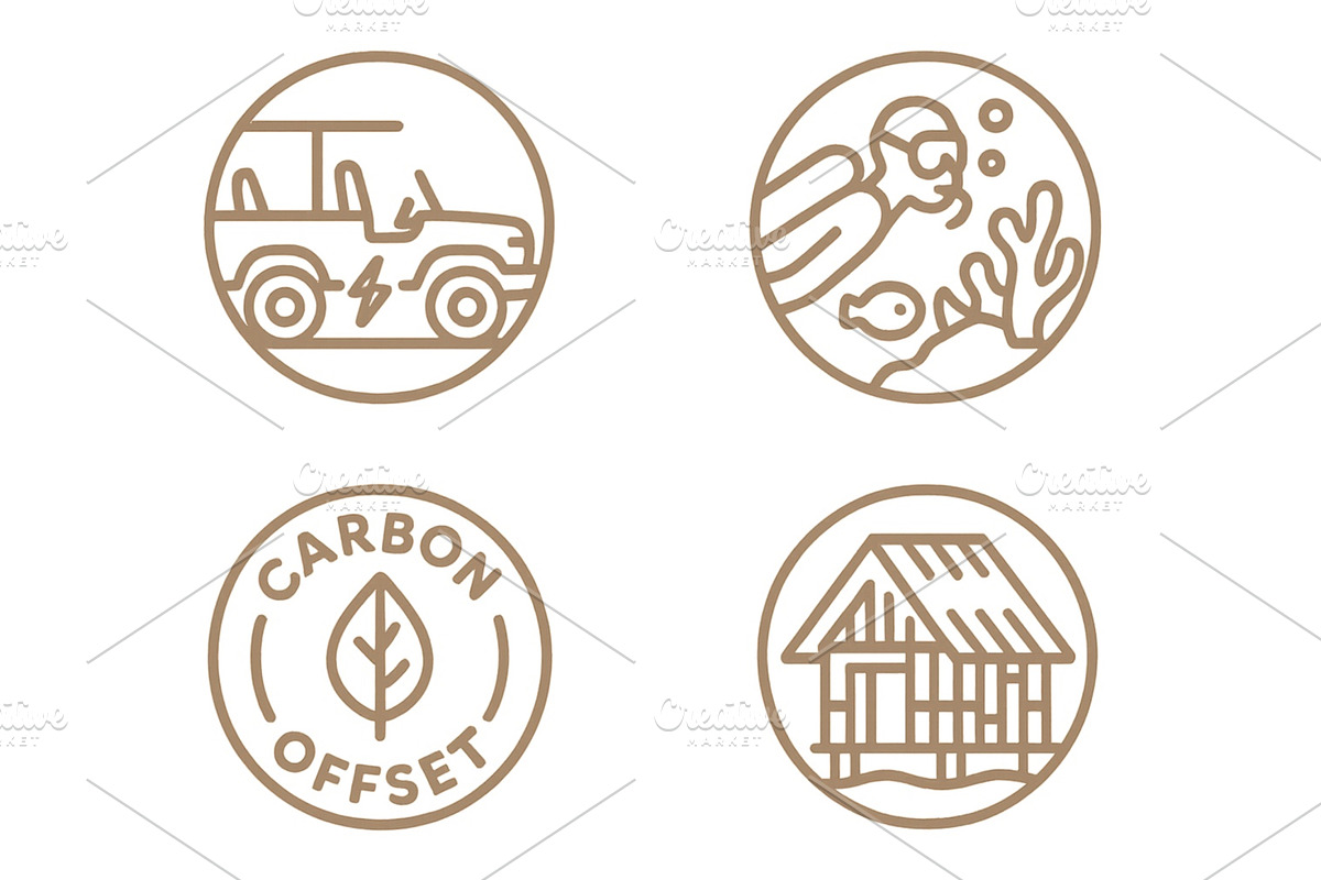Iconic representations of eco, an Illustration by ZinetroN