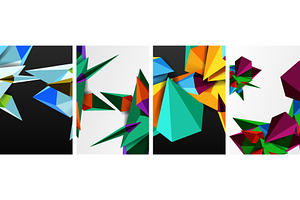 Triangle abstract concepts poster