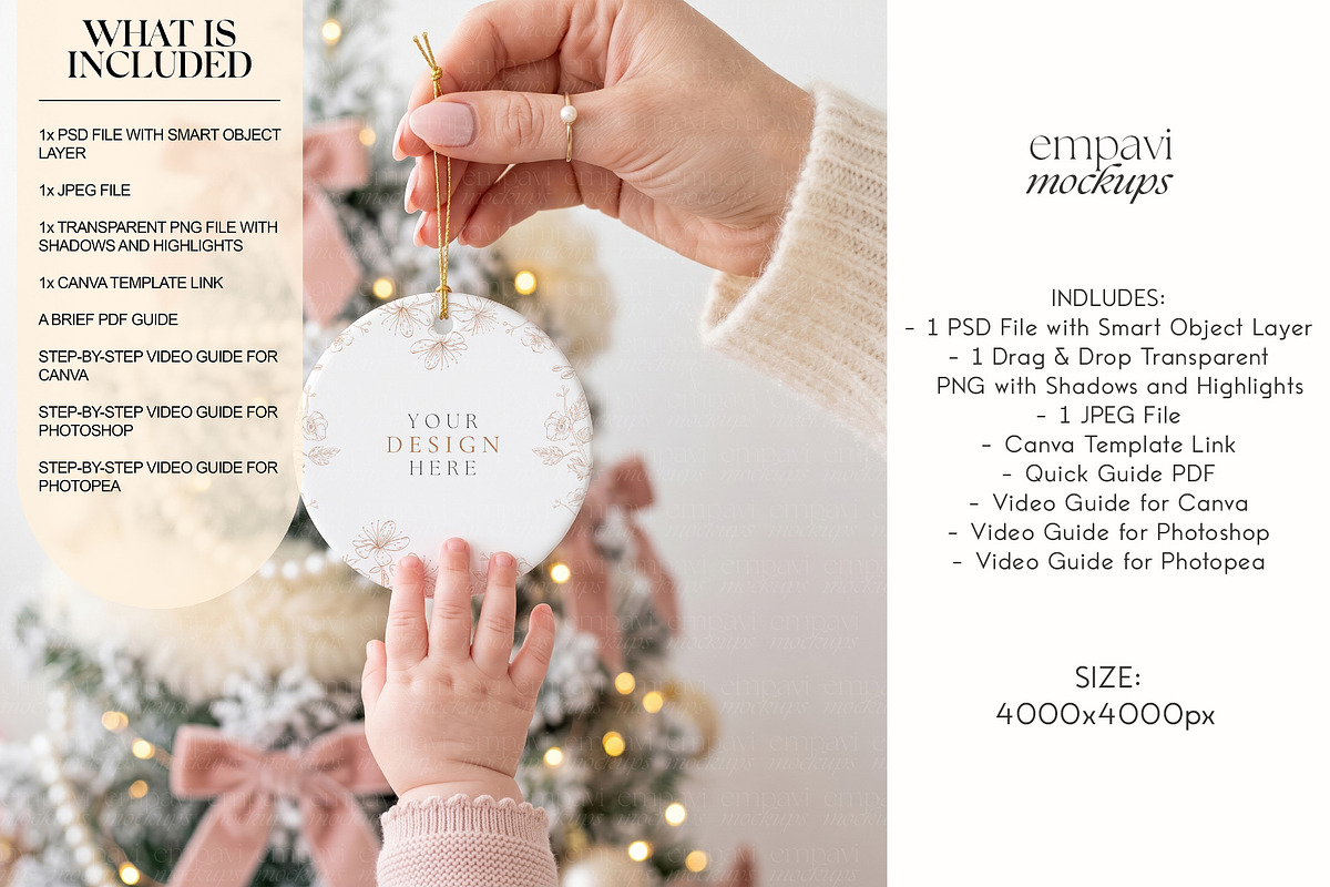 Ornament Mockup, a Household Mockup by EmpaviMockups (Photo 2 of 7)