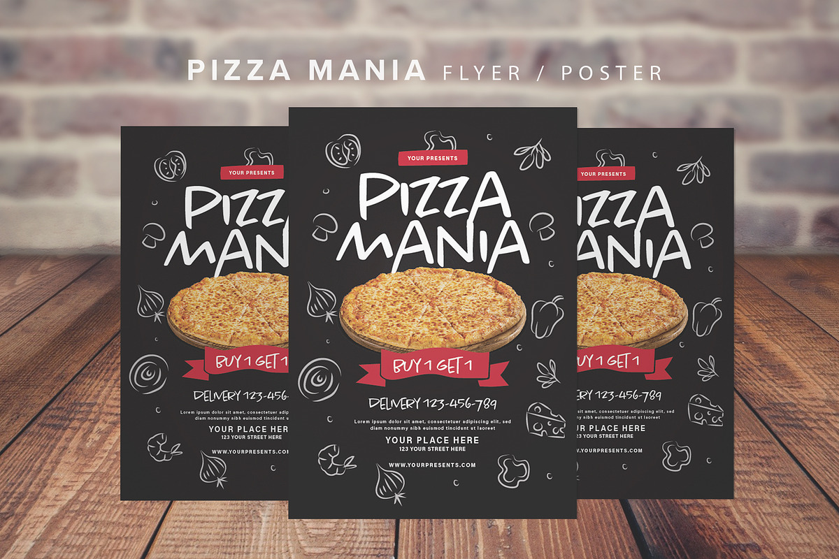 Pizza Menu, a Flyer Template by lilyshop