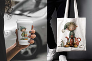 Whimsical Festive Christmas Elf, a Graphic by one-touch (Thumbnail 2 of 10)