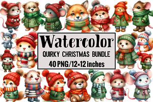 Quirky Christmas Bundle, an Illustration by Design Market
