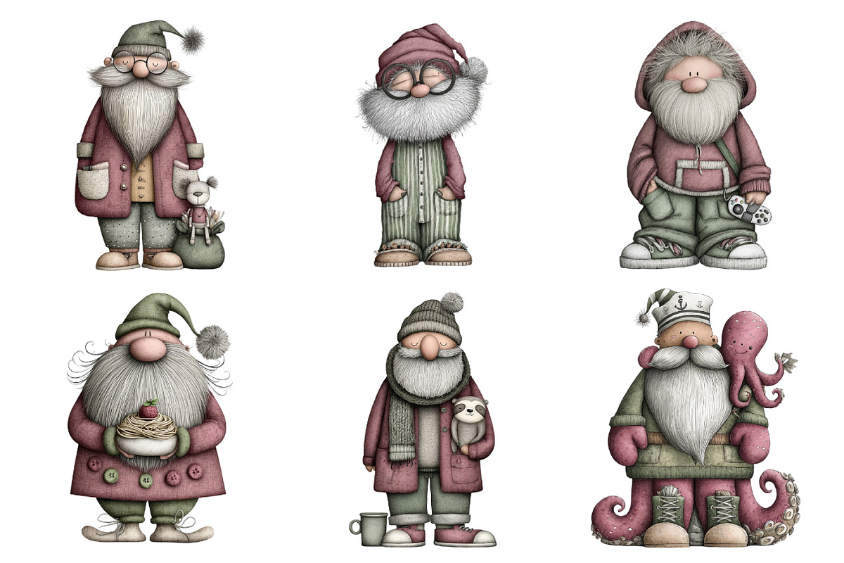 Quirky Santa Clipart, an Illustration by Daily.Designs (Photo 4 of 5)