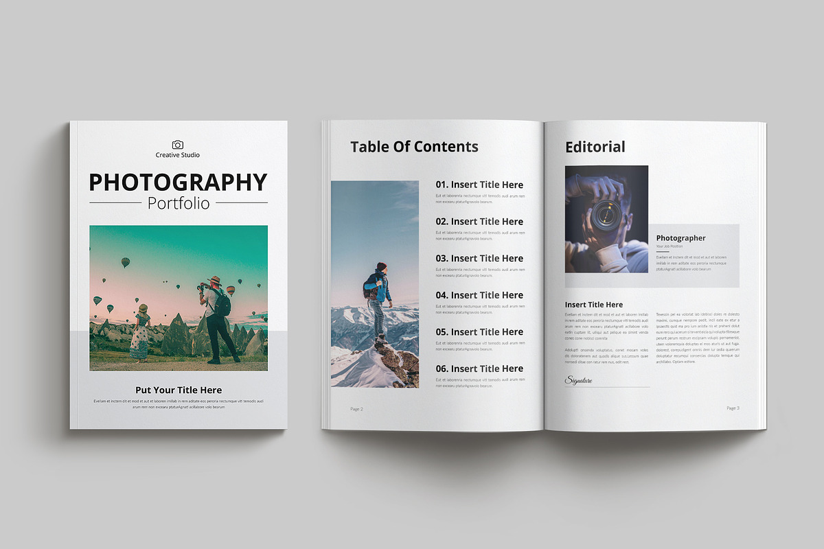 Photography Portfolio Template, a Brochure Template by Cleffon_Graphic_Studio (Photo 2 of 11)