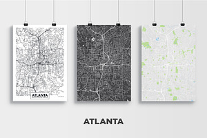 5 Maps Of USA Cities 2