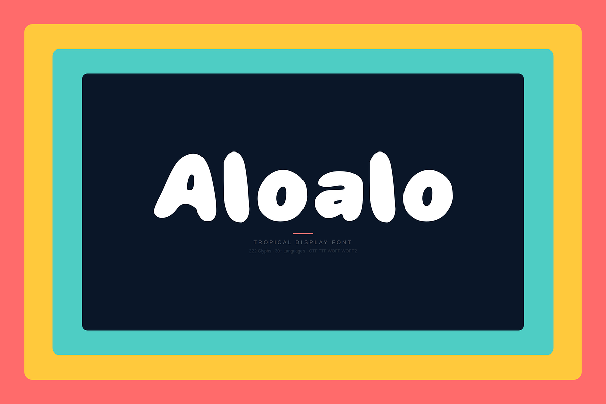 Aloalo – Tropical Groovy Typeface, a Handwritten Font by Lettra Studio (Photo 17 of 17)